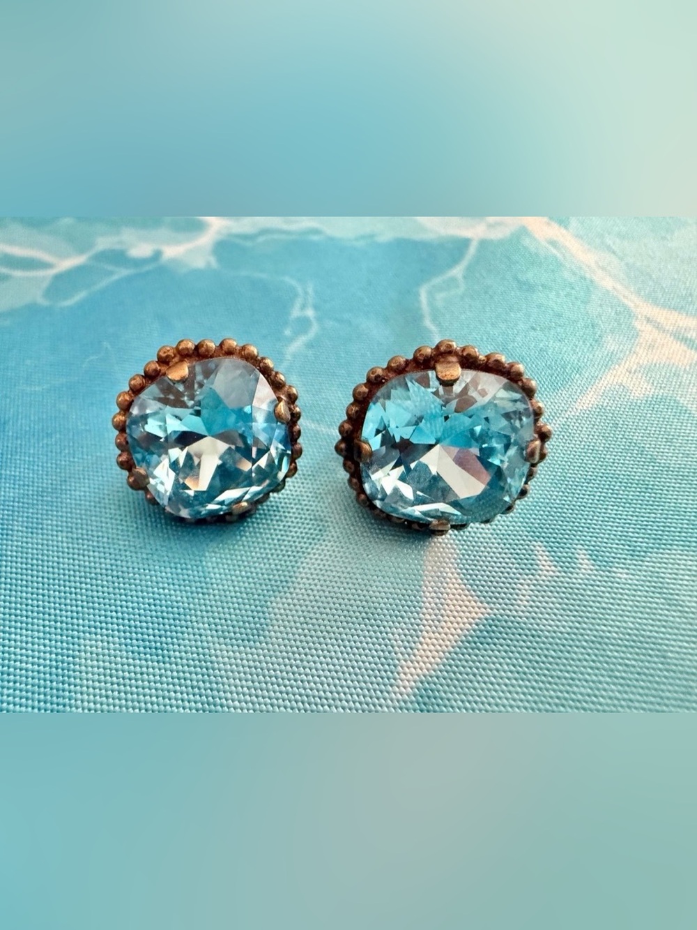 Sorrelli Aquamarine Blue Earrings
